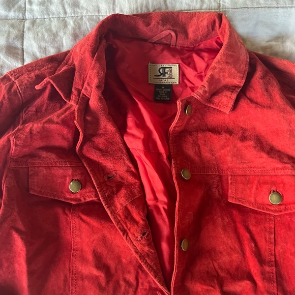 Vintage Suede 100% Leather Jacket Medium - Picture 5 of 6